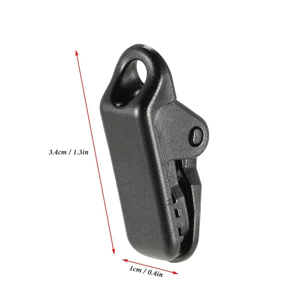 10pcs Camping Tent Clip Snap Hangers Outdoor Awning Clamp Tarp Clips Beach Tent Clip Survival Tighten Tool Tent Accessories