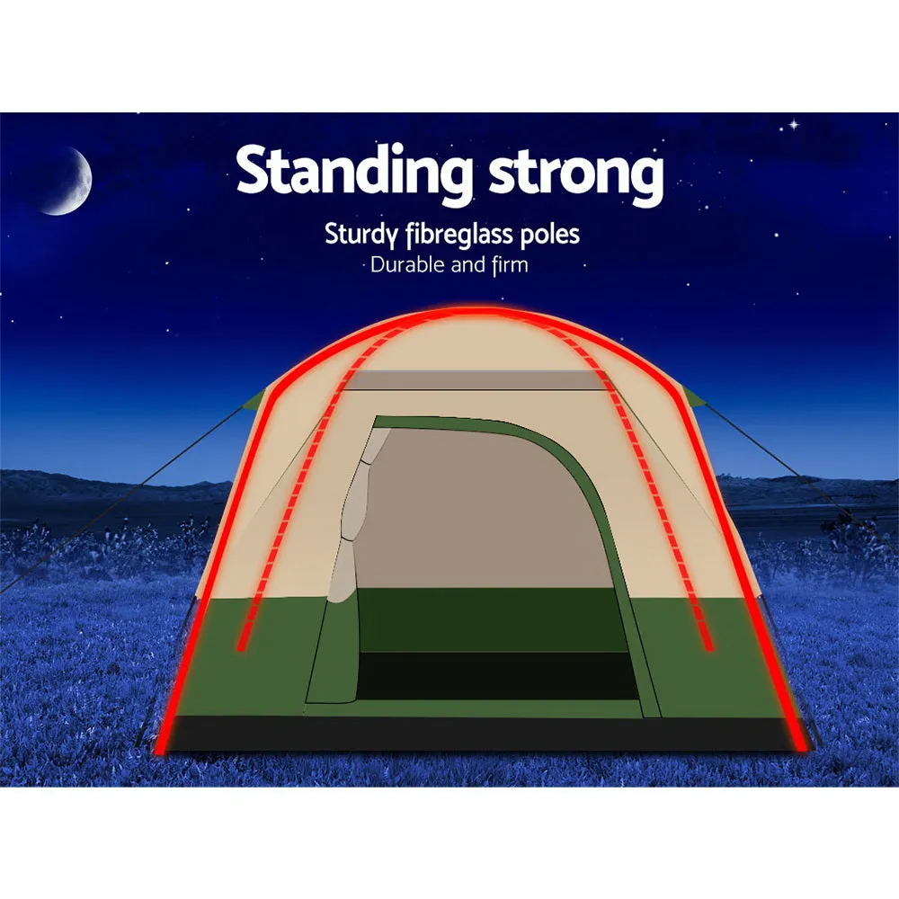 4-Person Waterproof UV Camping Tent with Storage - Weisshorn