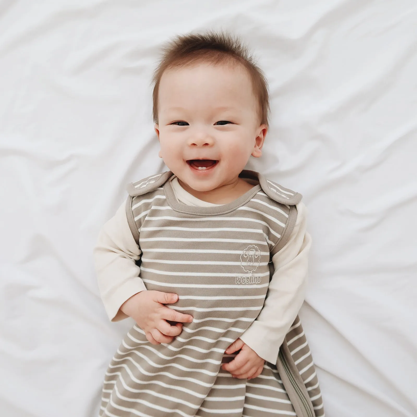 4 Season Ultimate Baby Sleep Bag, Merino Wool & Organic Cotton, 2 Months - 2 Years, Earth