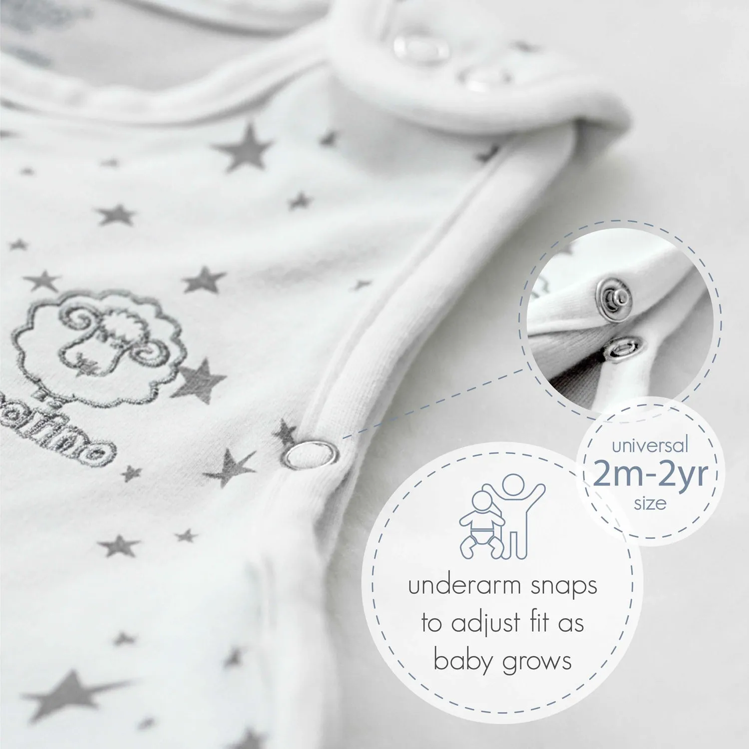 4 Season Ultimate Baby Sleep Bag, Merino Wool & Organic Cotton, 2 Months - 2 Years, Earth