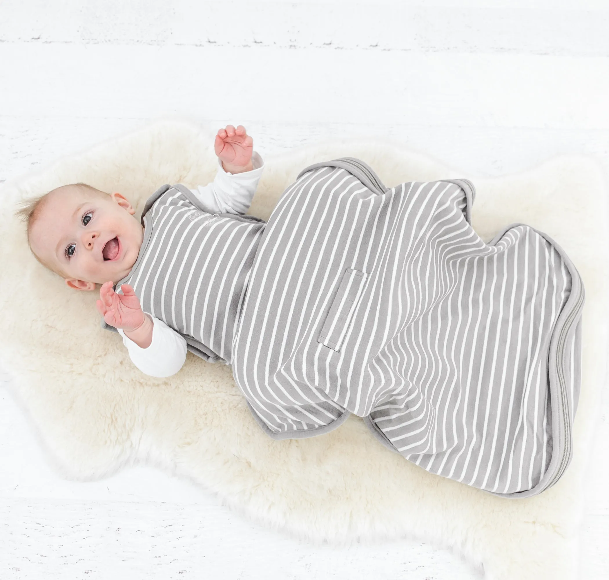 4 Season Ultimate Baby Sleep Bag, Merino Wool & Organic Cotton, 2 Months - 2 Years, Earth