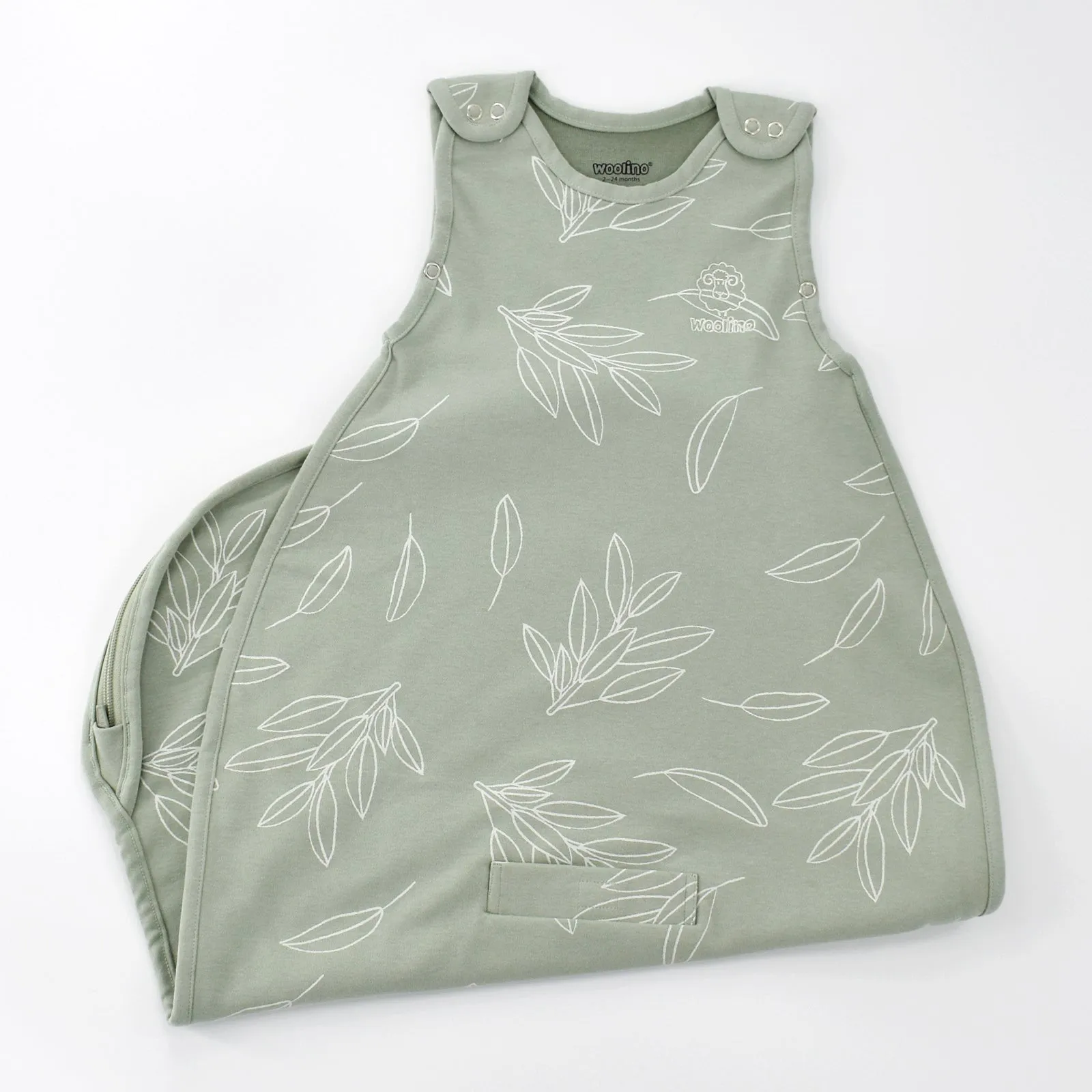 4 Season Ultimate Toddler Sleep Bag, Merino Wool & Organic Cotton, 2 - 4 Years, Sage