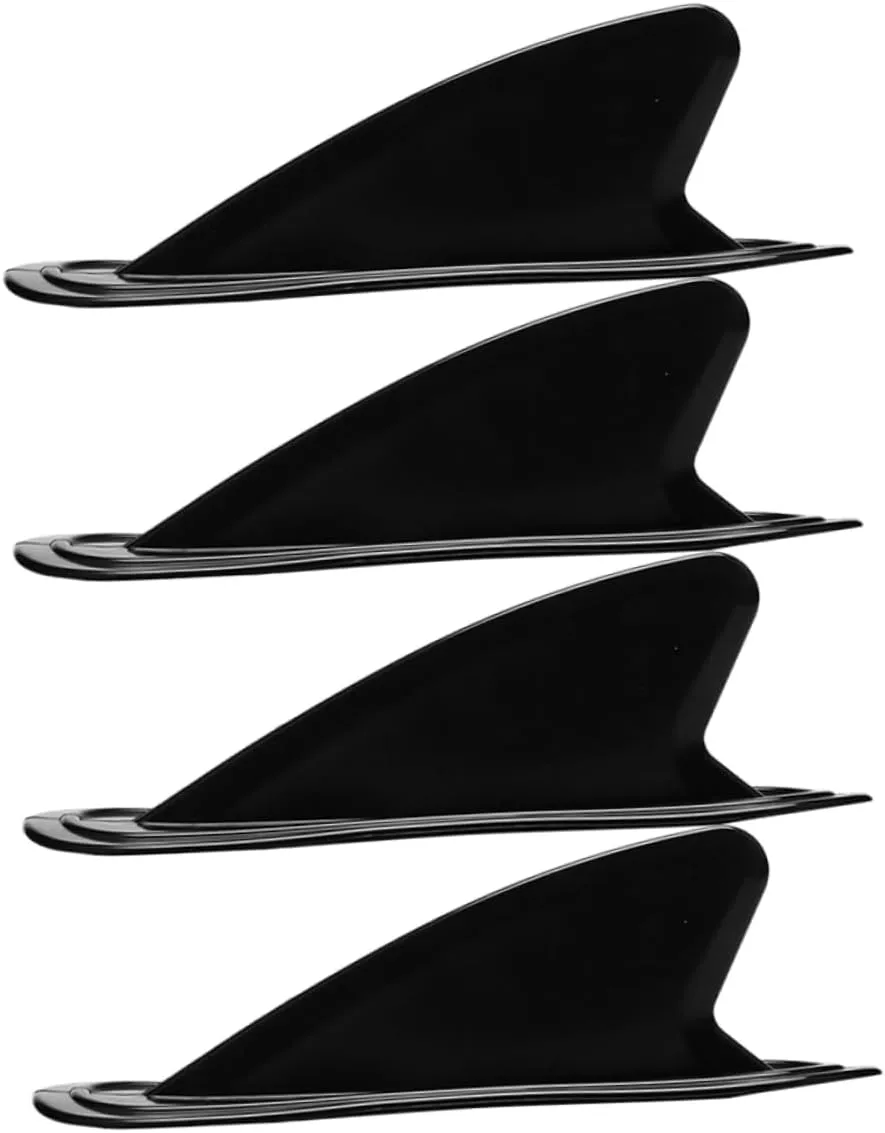 4Pcs Inflatable Paddle Board Fin Replacement Fish Tail Fin Water Stabilizer for Surfboard Paddleboard Easy Installation Compatible with Various Boards
