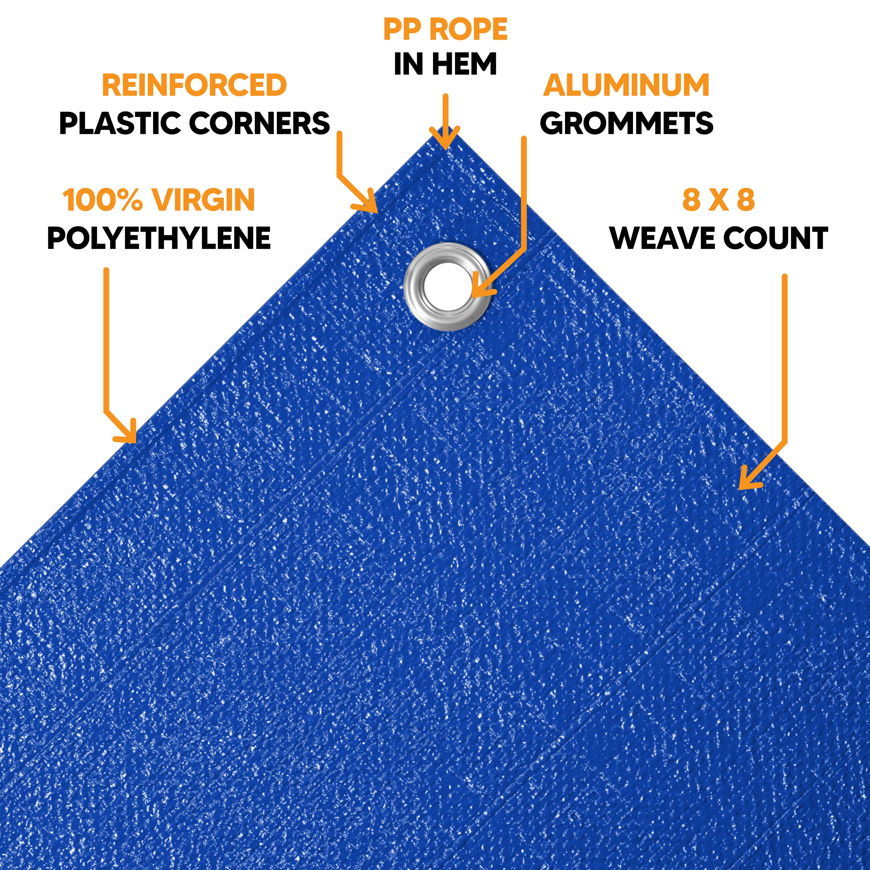 Blue Poly Tarp 18' x 20'