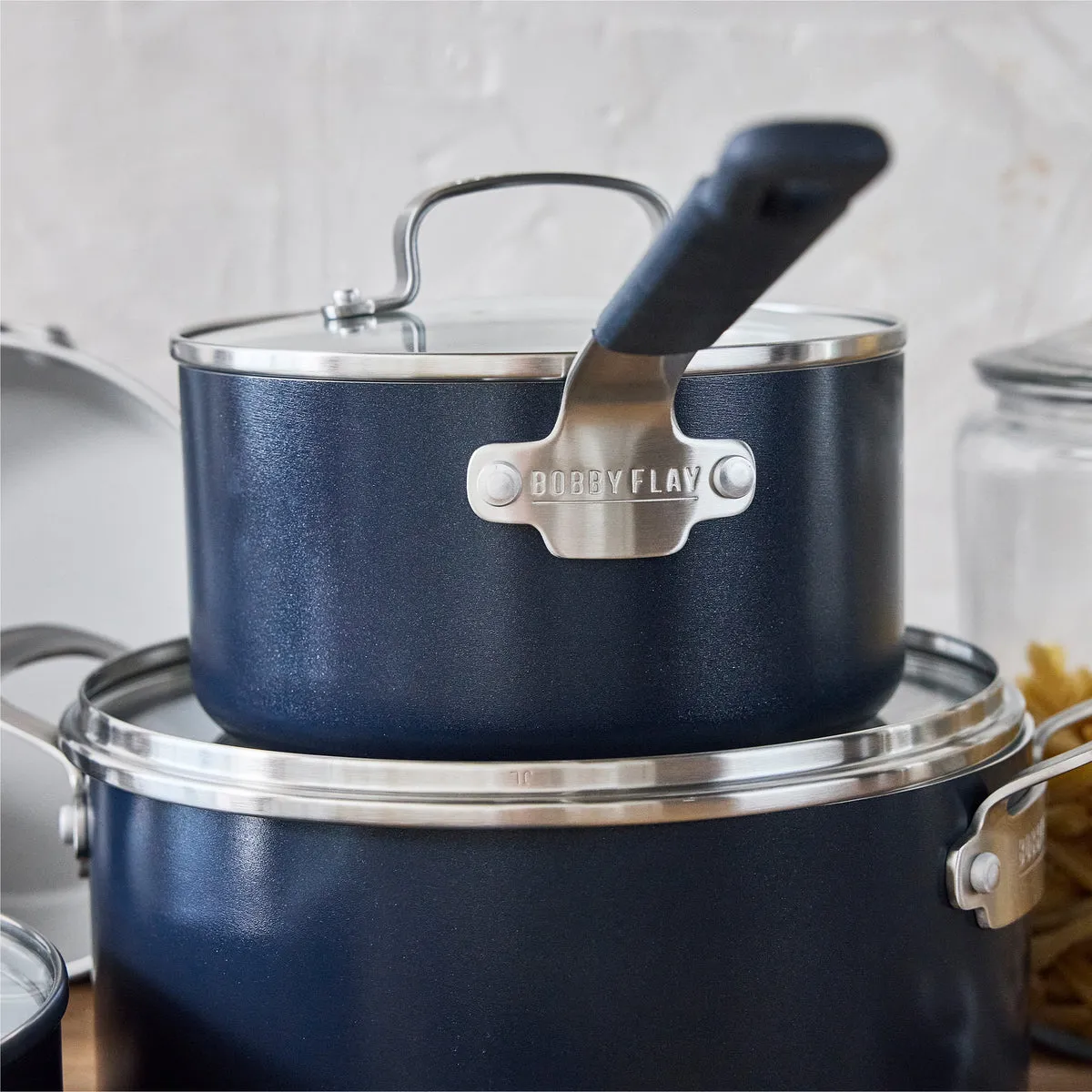 Bobby Flay Professional 13-Piece Nonstick Ceramic Cookware Set in Oxford Blue by GreenPan