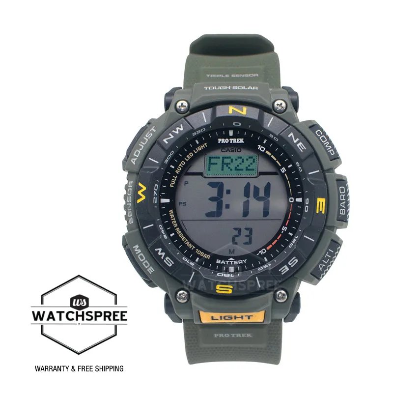 Casio Pro Trek Tough Solar Duplex LCD Bio-Based Watch PRG340-3D PRG-340-3D PRG-340-3