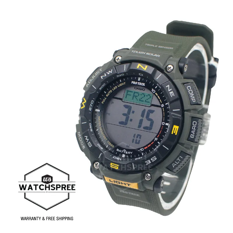 Casio Pro Trek Tough Solar Duplex LCD Bio-Based Watch PRG340-3D PRG-340-3D PRG-340-3