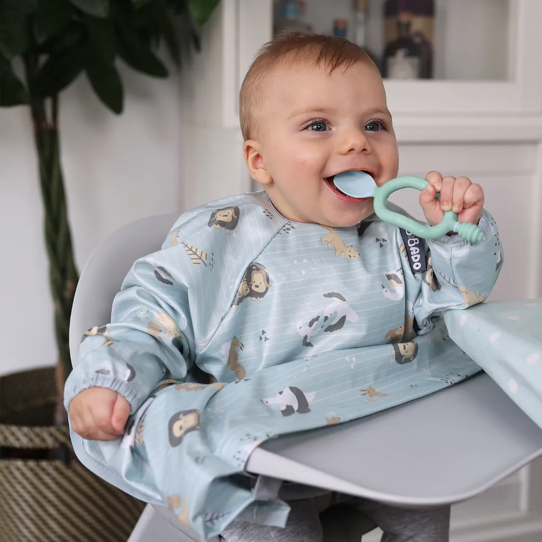 Dippit Multi Stage Baby Weaning Spoon and Dipper Pink & Grey - Pack of 2