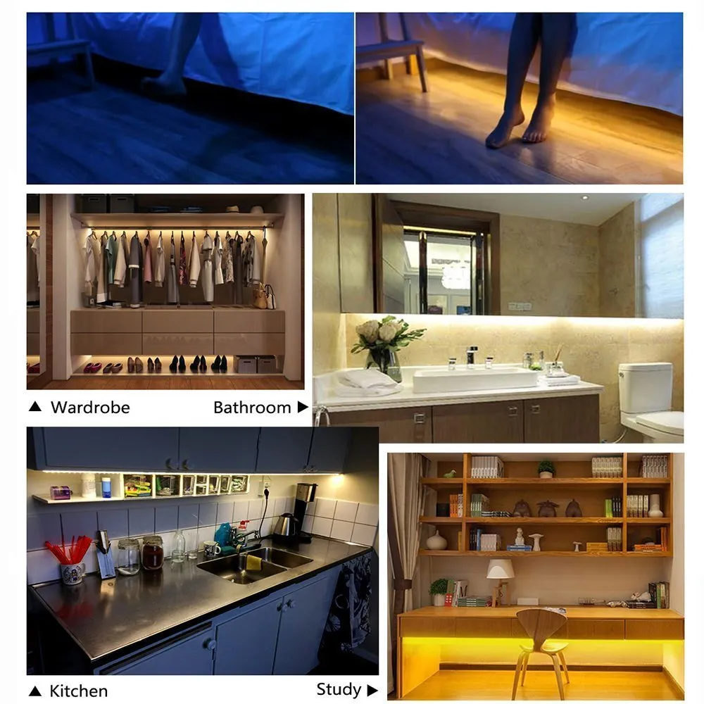 FluxTech - Battery Operated - Dual Mode Motion Sensor Flexible LED Strip Light