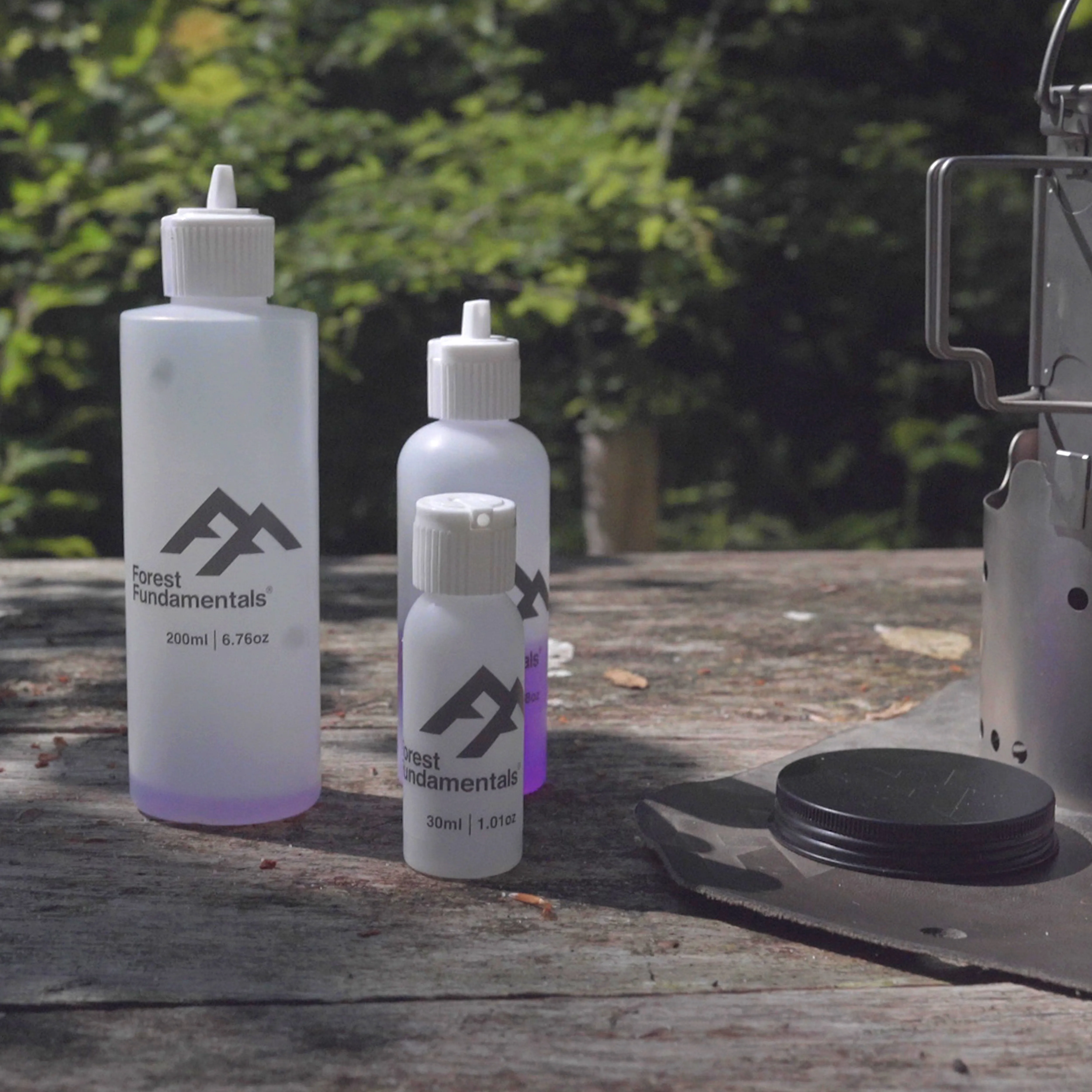 Forest Fundamentals Alcohol Fuel Bottles | Methylated Spirit Bottles | Leak Proof & Easy Pouring