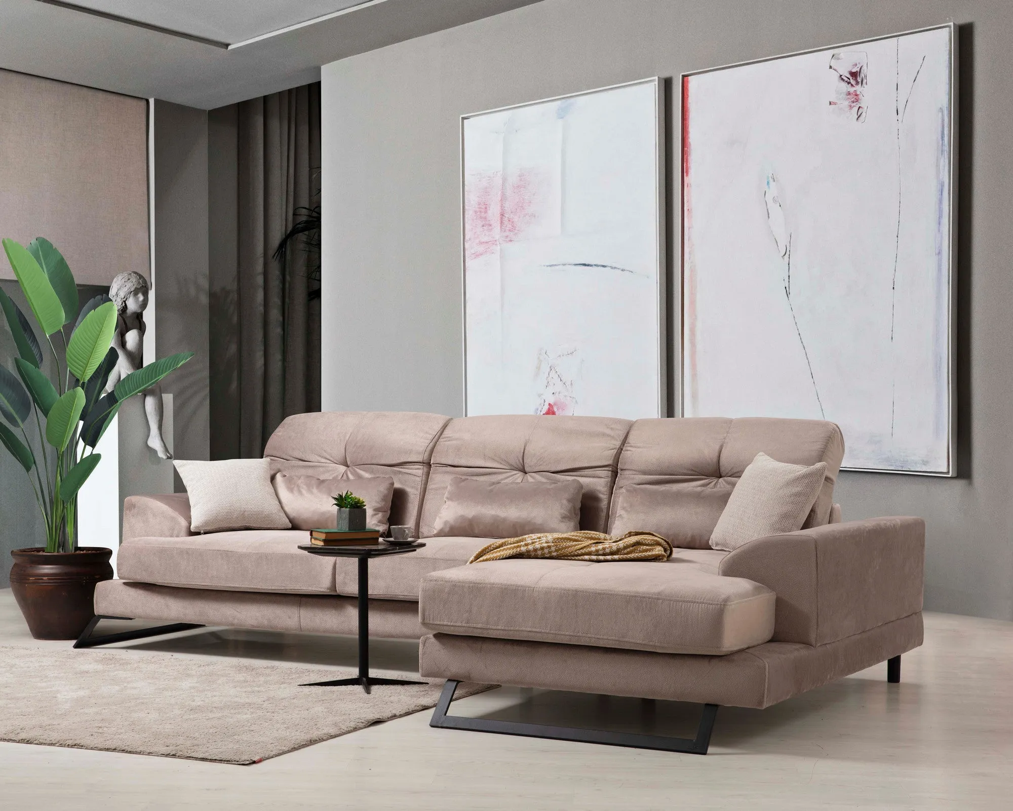 Frido Corner Right (L3 Chl) - Beige