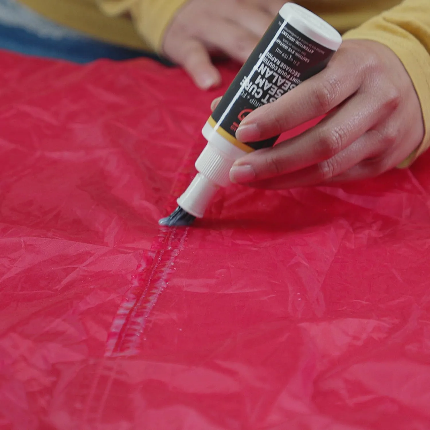 GEAR AID Seam Grip FC Fast Cure Sealant for Sealing Seams on Tents, Rainflies, Shelters, Awnings, Tarps and Pop-ups Made of Nylon, Vinyl, Clear, 2 fl oz