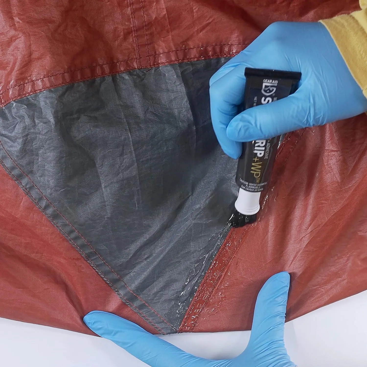 GEAR AID Seam Grip WP Waterproof Sealant and Adhesive for Jackets, Tents, Sleeping Pads and Outdoor Fabric | Repairs Rips, Seals Seams on Nylon, Canvas and Vinyl