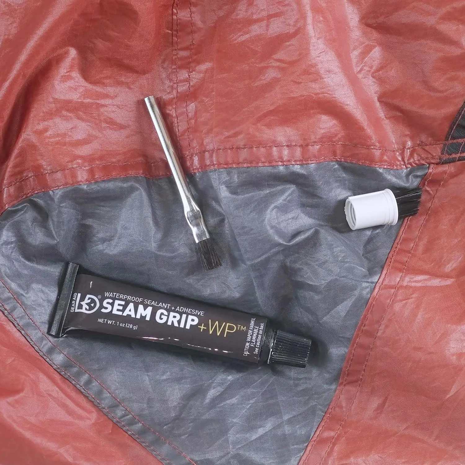 GEAR AID Seam Grip WP Waterproof Sealant and Adhesive for Jackets, Tents, Sleeping Pads and Outdoor Fabric | Repairs Rips, Seals Seams on Nylon, Canvas and Vinyl
