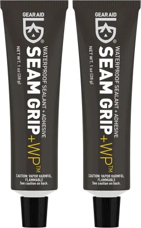 GEAR AID Seam Grip WP Waterproof Sealant and Adhesive for Jackets, Tents, Sleeping Pads and Outdoor Fabric | Repairs Rips, Seals Seams on Nylon, Canvas and Vinyl