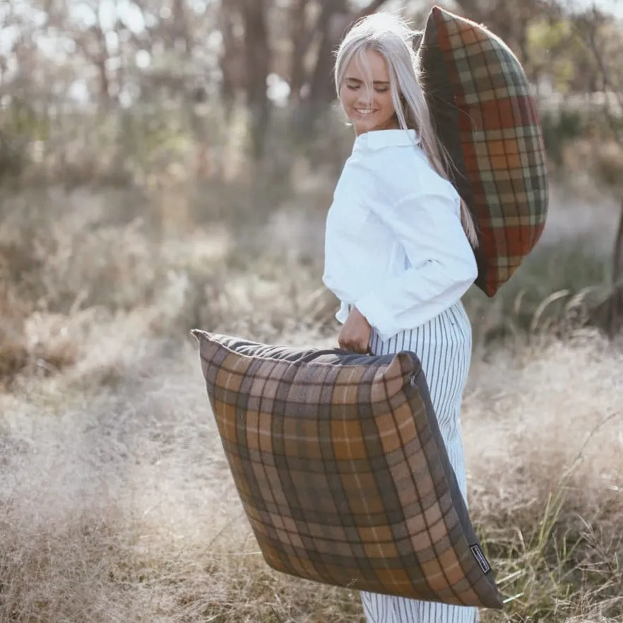 GGCo. Tartan Paddock Pillow™️ (Cover Only) | Smoke