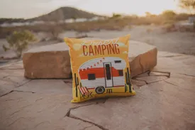 Happy Camper | Red | Pillow Cover | Camper Decorations | Throw Pillow | Vintage Camper | Camper Gifts | Camper Decor | Gift Ideas