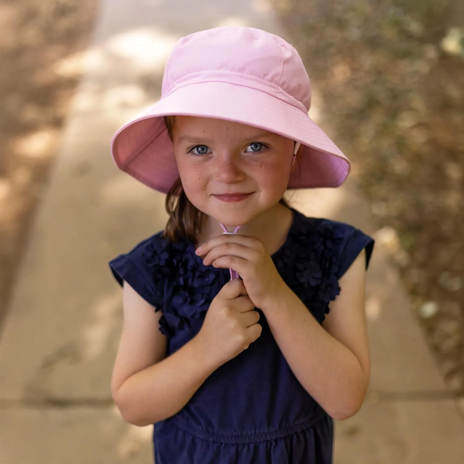 JAN & JUL Girls' Adjustable Water Resistant Bucket Sun-hat 50  UPF