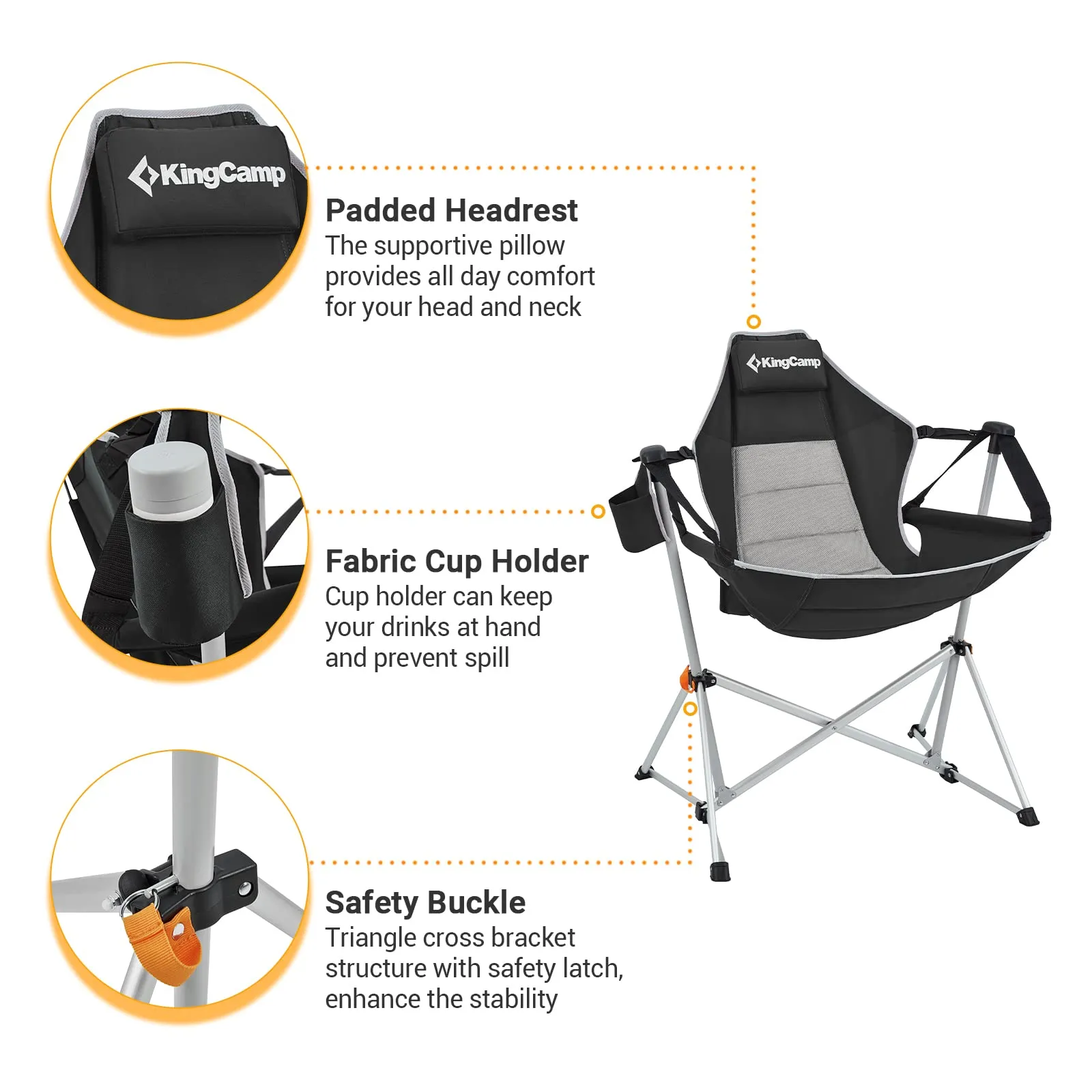 KingCamp Aluminum Alloy Swing Camping Hammock Chair