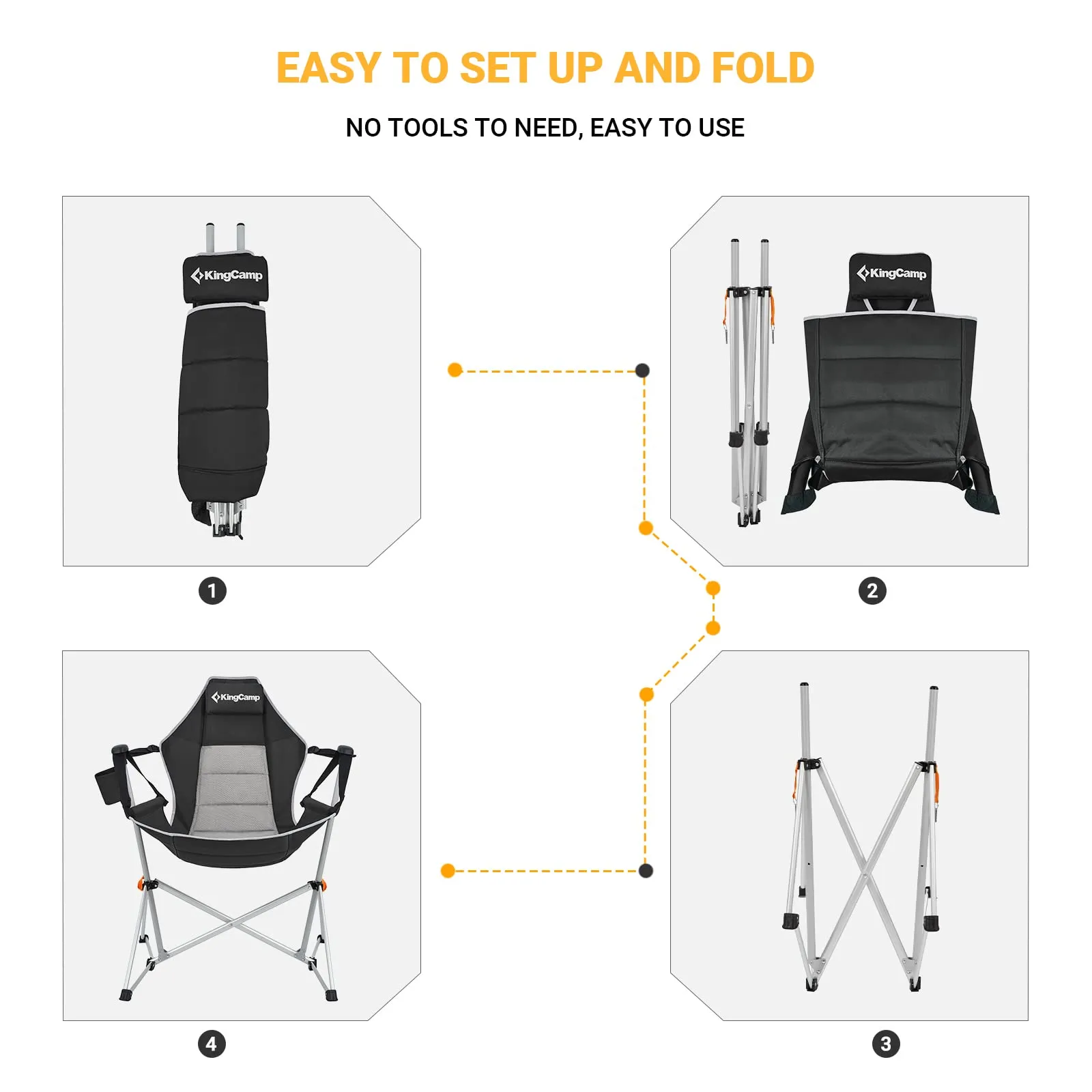 KingCamp Aluminum Alloy Swing Camping Hammock Chair