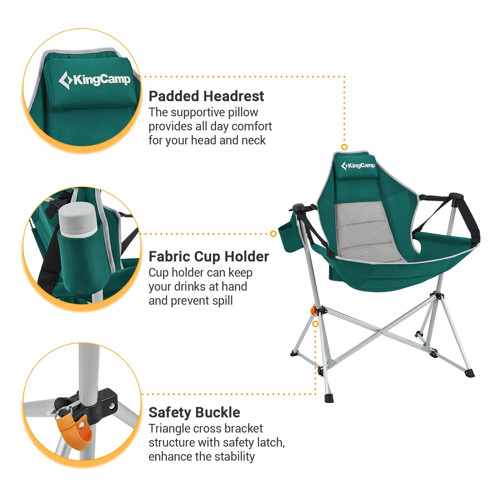 KingCamp Aluminum Alloy Swing Camping Hammock Chair
