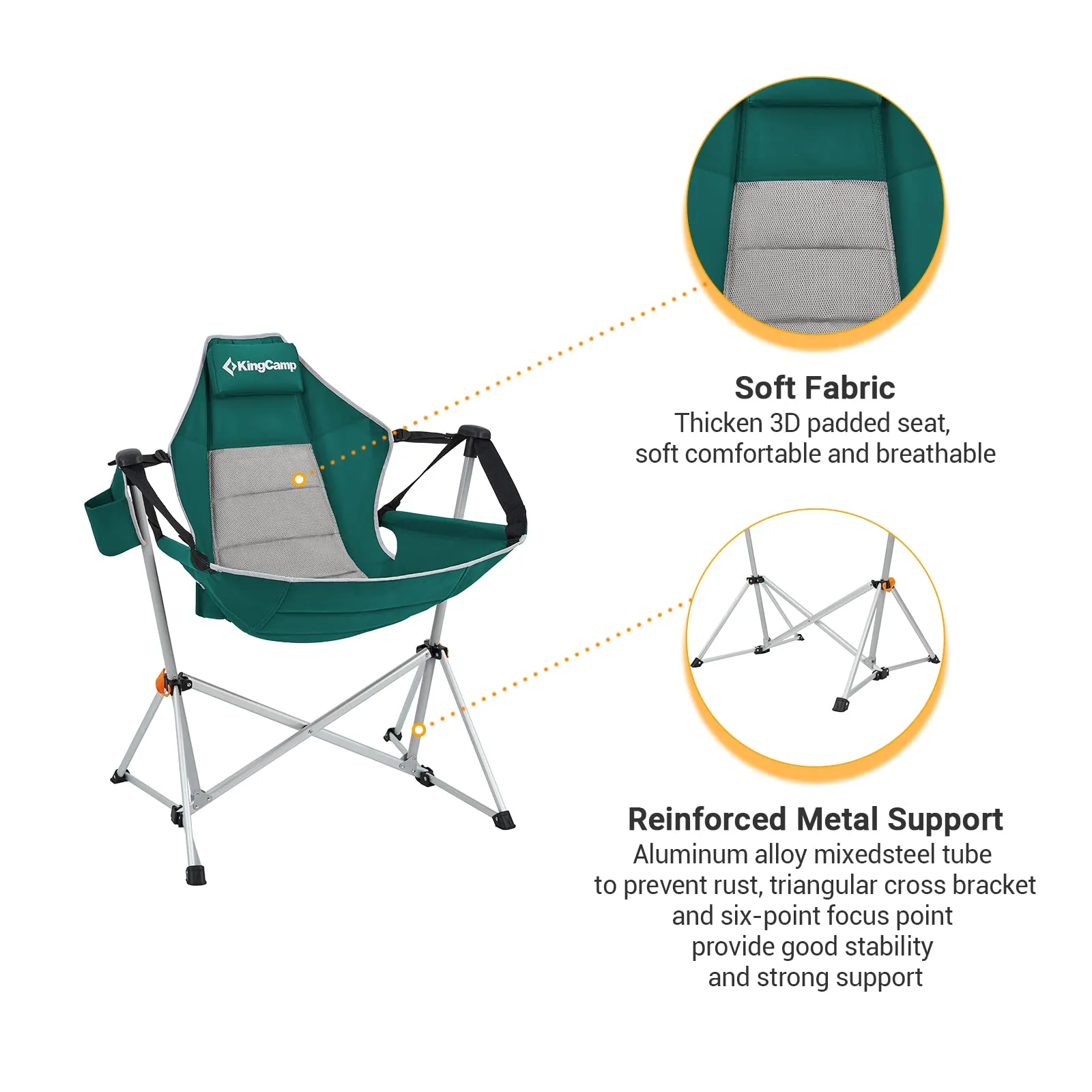 KingCamp Aluminum Alloy Swing Camping Hammock Chair