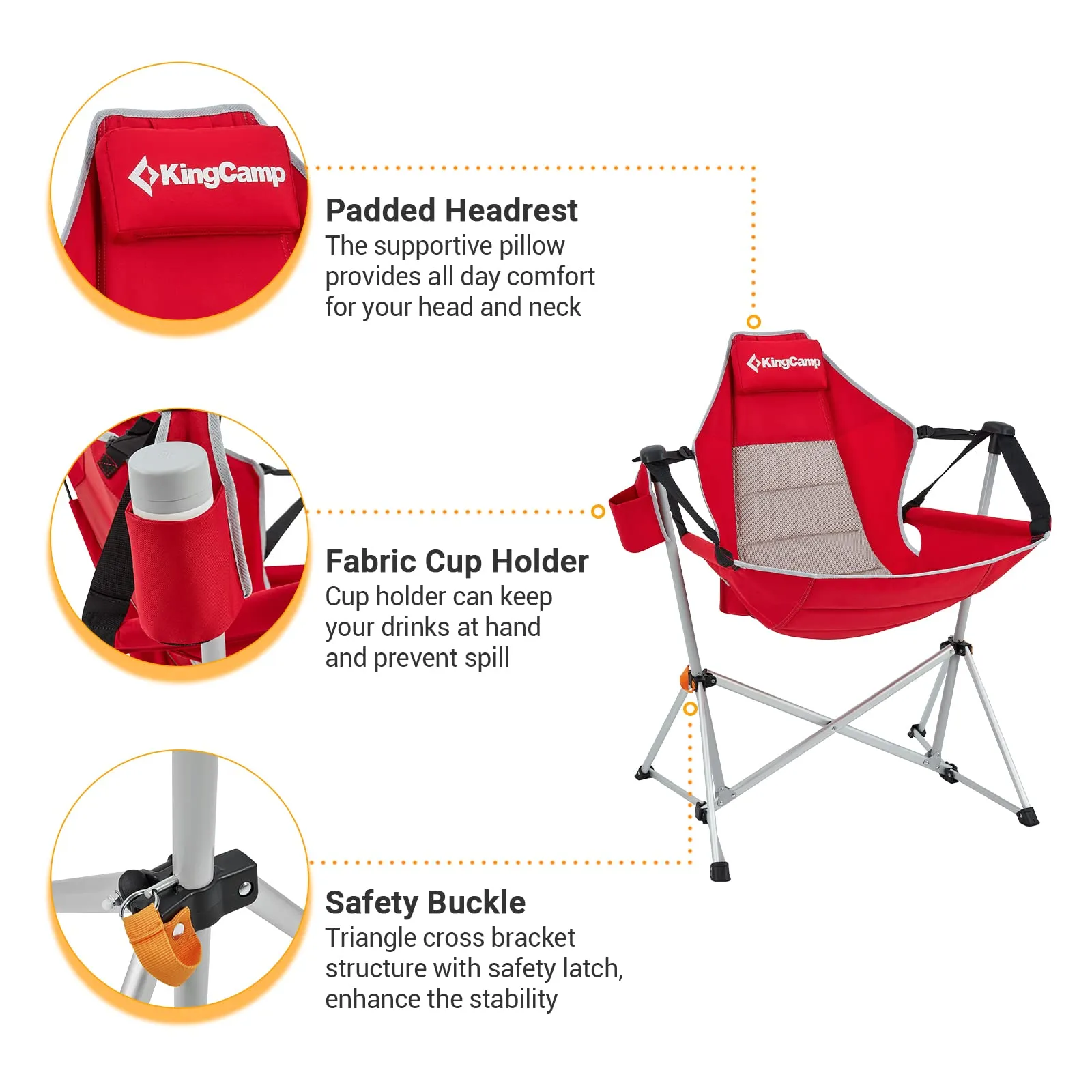 KingCamp Aluminum Alloy Swing Camping Hammock Chair