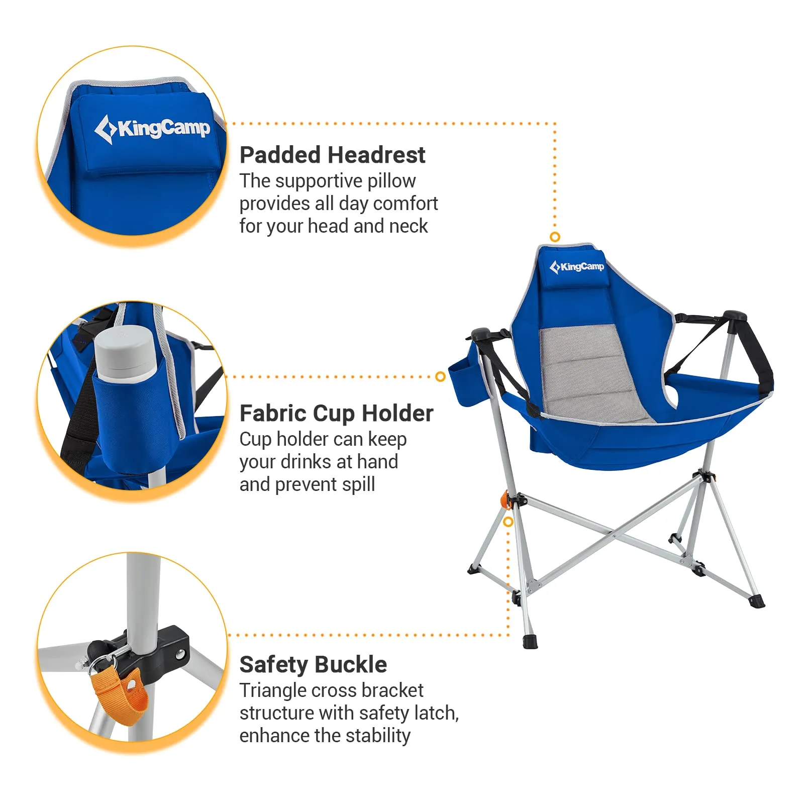 KingCamp Aluminum Alloy Swing Camping Hammock Chair