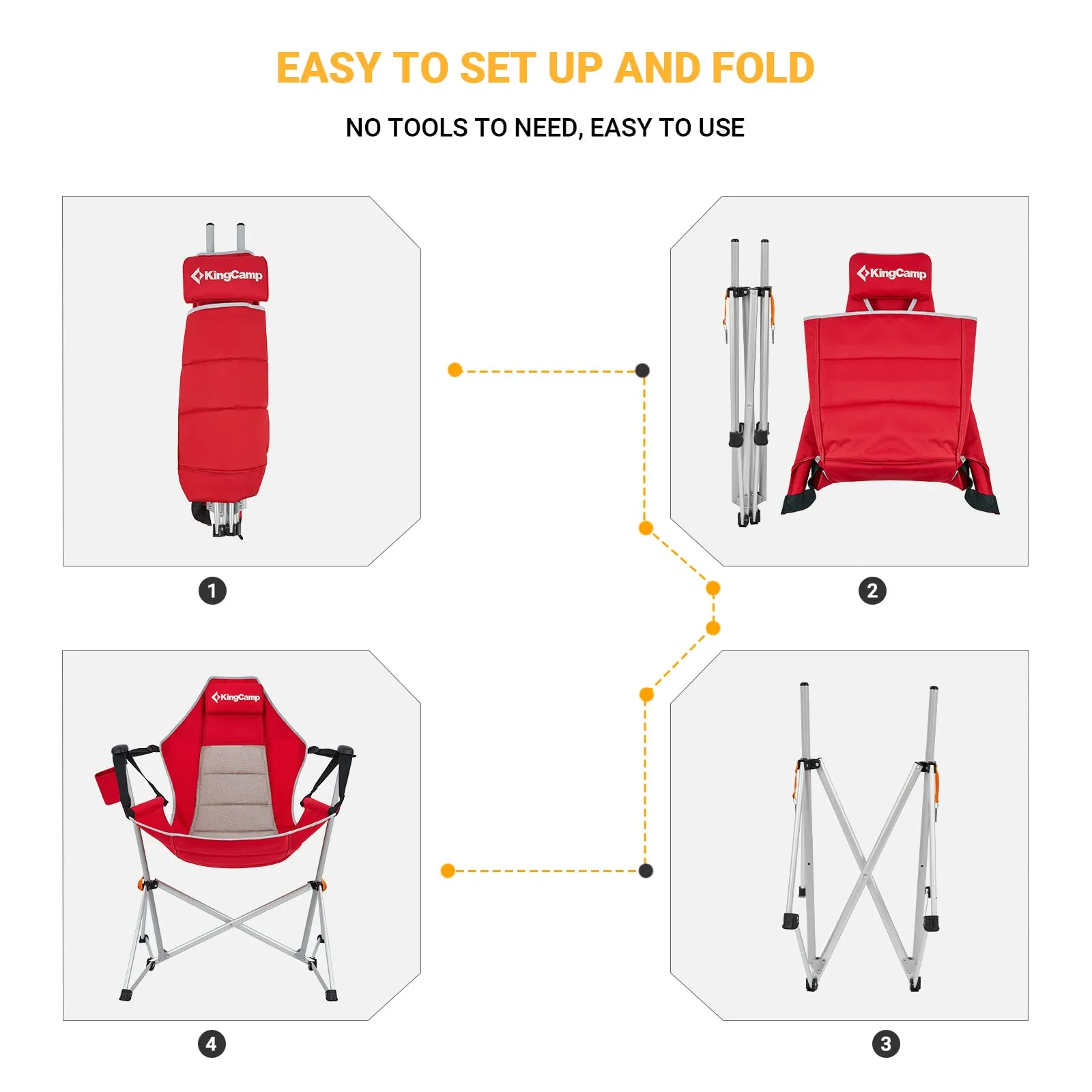 KingCamp Aluminum Alloy Swing Camping Hammock Chair