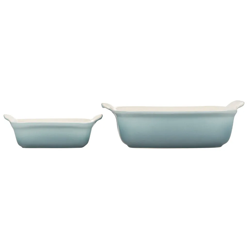 Le Creuset Stoneware Heritage Set of 2 Square Dishes