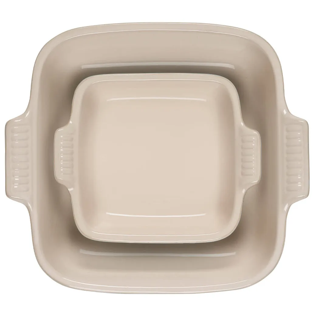 Le Creuset Stoneware Heritage Set of 2 Square Dishes