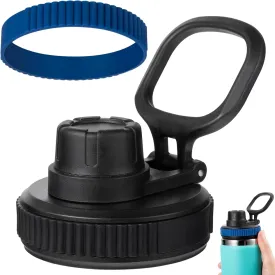 Lid for Hydro Flask Wide Mouth, 2-in-1 Straw Lid and Spout Lid for Hydro Flask 12 16 20 32 40 OZ Wide Mouth Water Bottle, Chug Cap Replacement Accessories