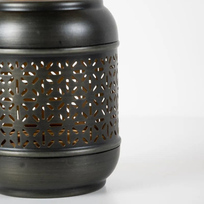 Metal Tea Light Candle Holder - Zinc/Gold Linear