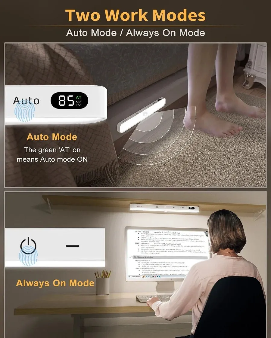 Motion Sensor Cabinet Light Battery Display GHomeSmart®(2 Pack)