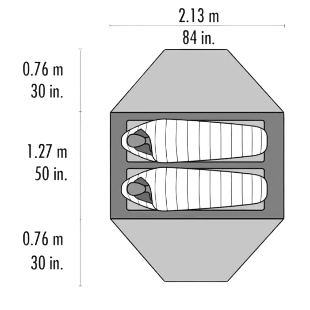 MSR Elixir™ 2 Tent - 2 Person Backpacking Tent (White)