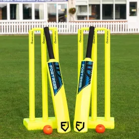 NWS Backyard Cricket Sets | Kwik Cricket | Bats, Stumps, Bails, Balls and A Carry Bag [3 Sizes]