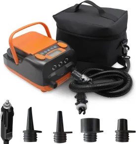 Rechargeable Paddle Board Pump - 16PSI Electric Portable SUP Pump with Battery, Portable Air Pump for Inflatable Tents, Paddle Boards, Kayaks with Inflate and Deflate Function