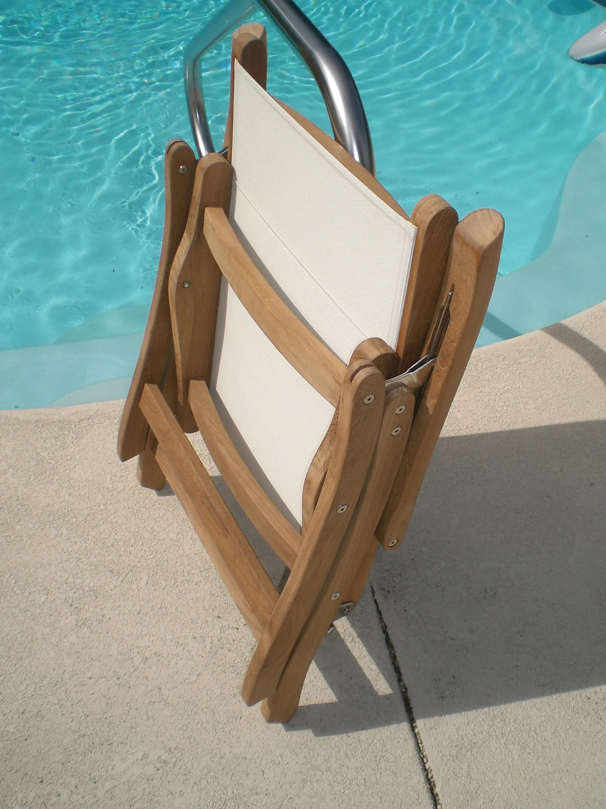 Royal Teak 96" Comfort Table with 8 Florida Reclining Arm Chairs