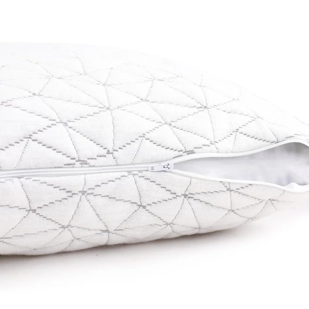 Set of 2 Rayon King Memory Foam Pillows