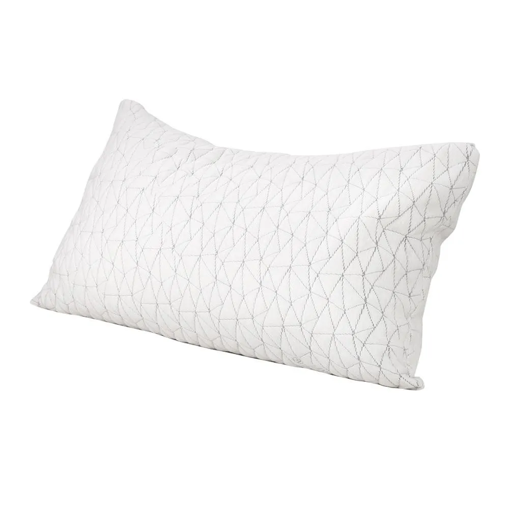 Set of 2 Rayon King Memory Foam Pillows