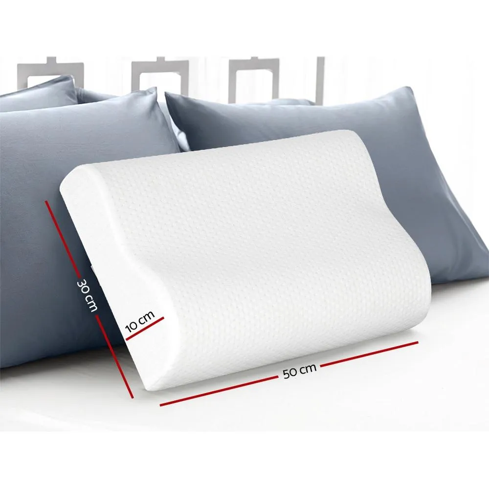 Set of 2 Visco Elastic Memory Foam Pillows