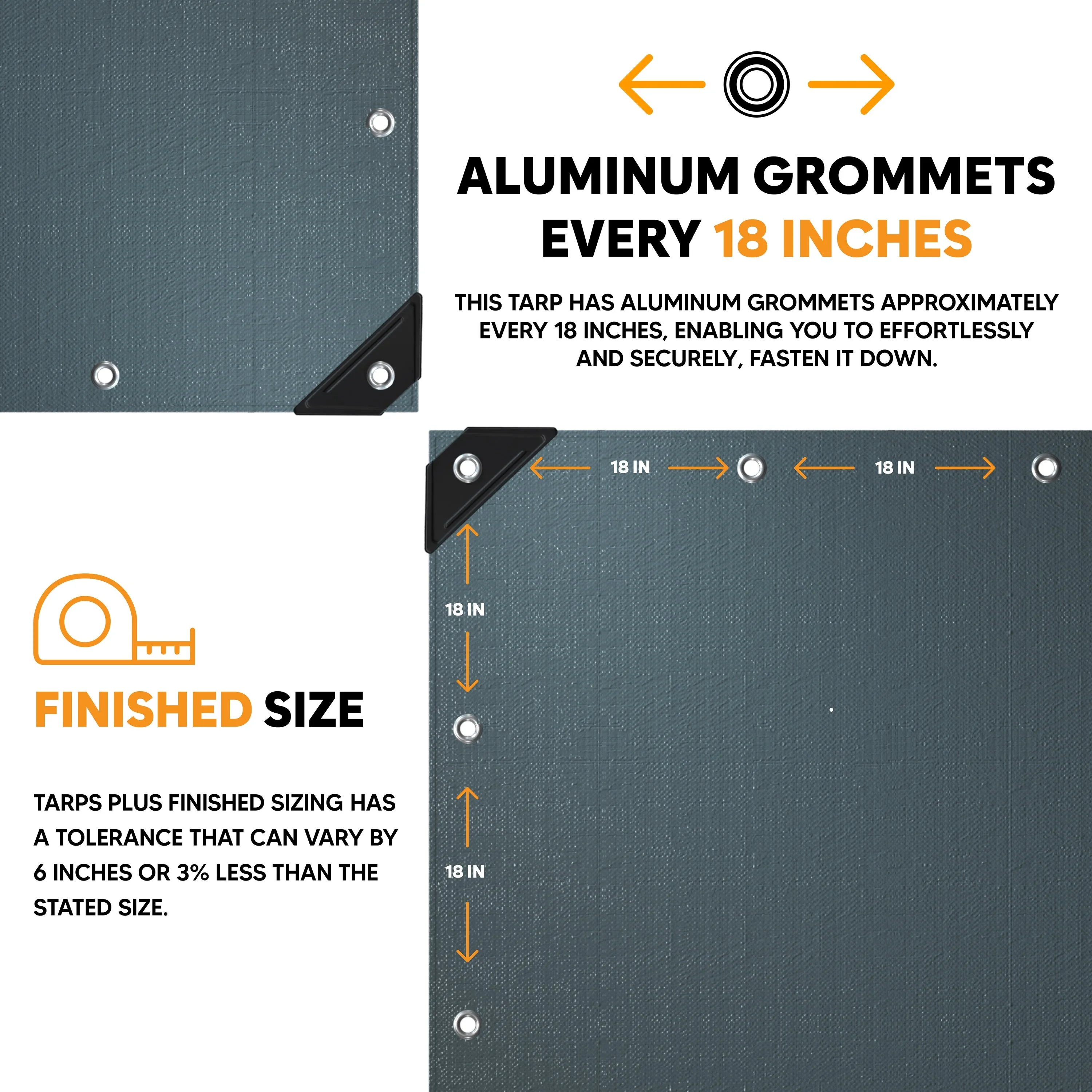 Silver Poly Tarp 8' x 20'