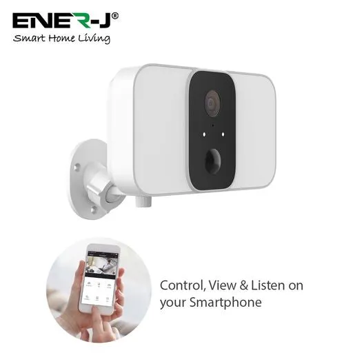 Smart Wireless Twin Floodlight Outdoor Camera with Sensor, Alexa & Google Home Compatible, App & Voice Control