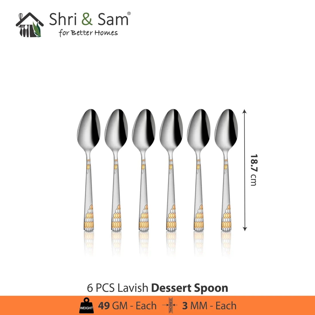 Stainless Steel 18 PCS Cutlery Set (without knife) Lavish