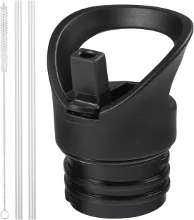 Straw Lid fits Hydro Flask Standard Mouth, 21 24 oz, Sports Flex Cap Water Bottle Accessories Replacement Top