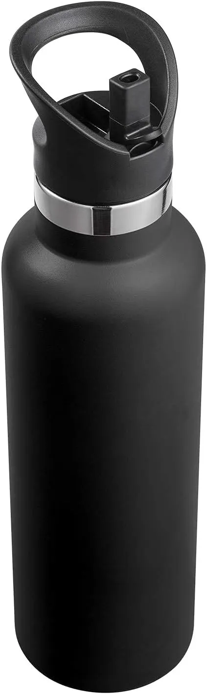 Straw Lid fits Hydro Flask Standard Mouth, 21 24 oz, Sports Flex Cap Water Bottle Accessories Replacement Top