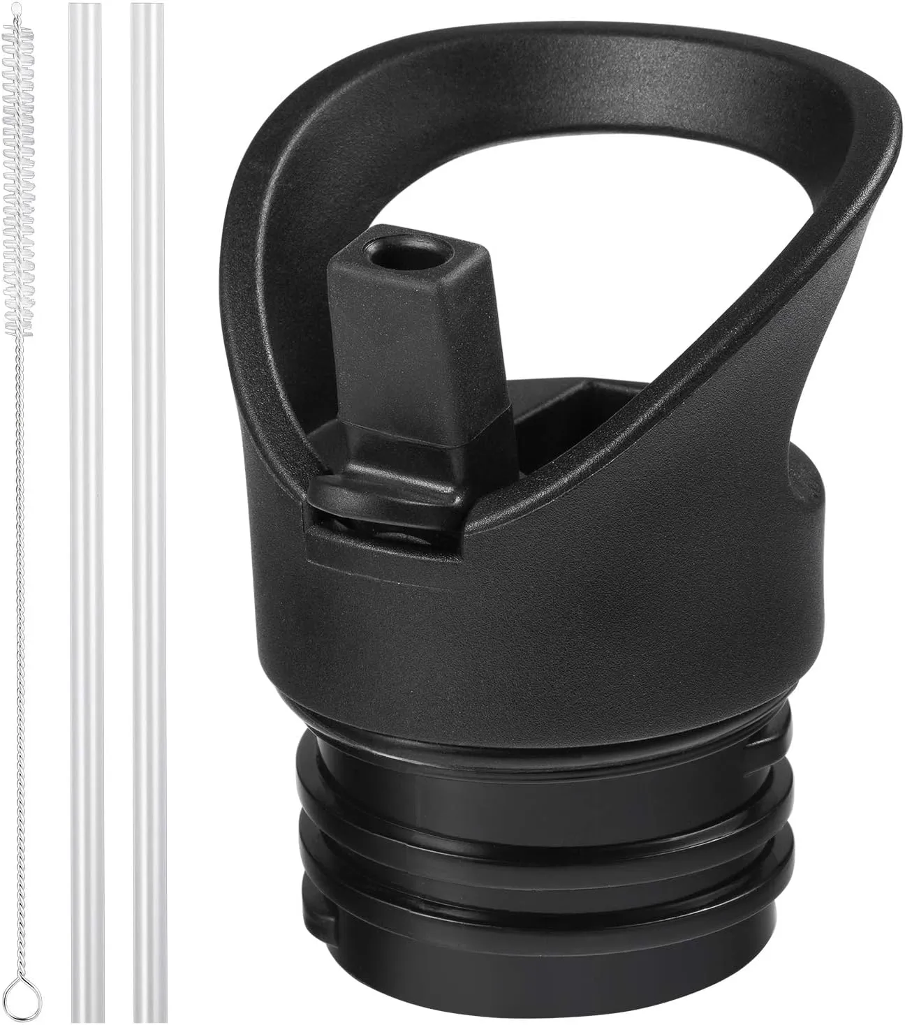 Straw Lid fits Hydro Flask Standard Mouth, 21 24 oz, Sports Flex Cap Water Bottle Accessories Replacement Top