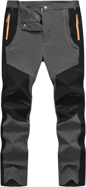 TBMPOY Men's Hiking Work Cargo Pants Lightweight Waterproof Quick Dry Outdoor Mountain Pant Fishing Camping