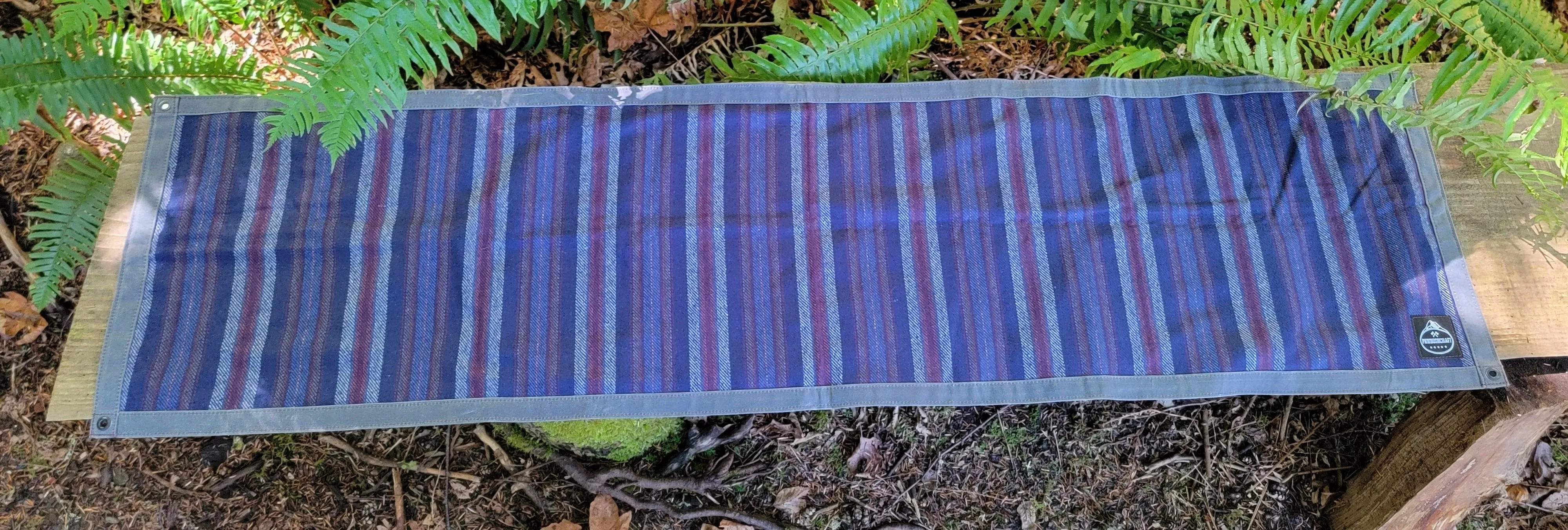 Waxed Canvas Wool Lined Bench Cover Groundcloth