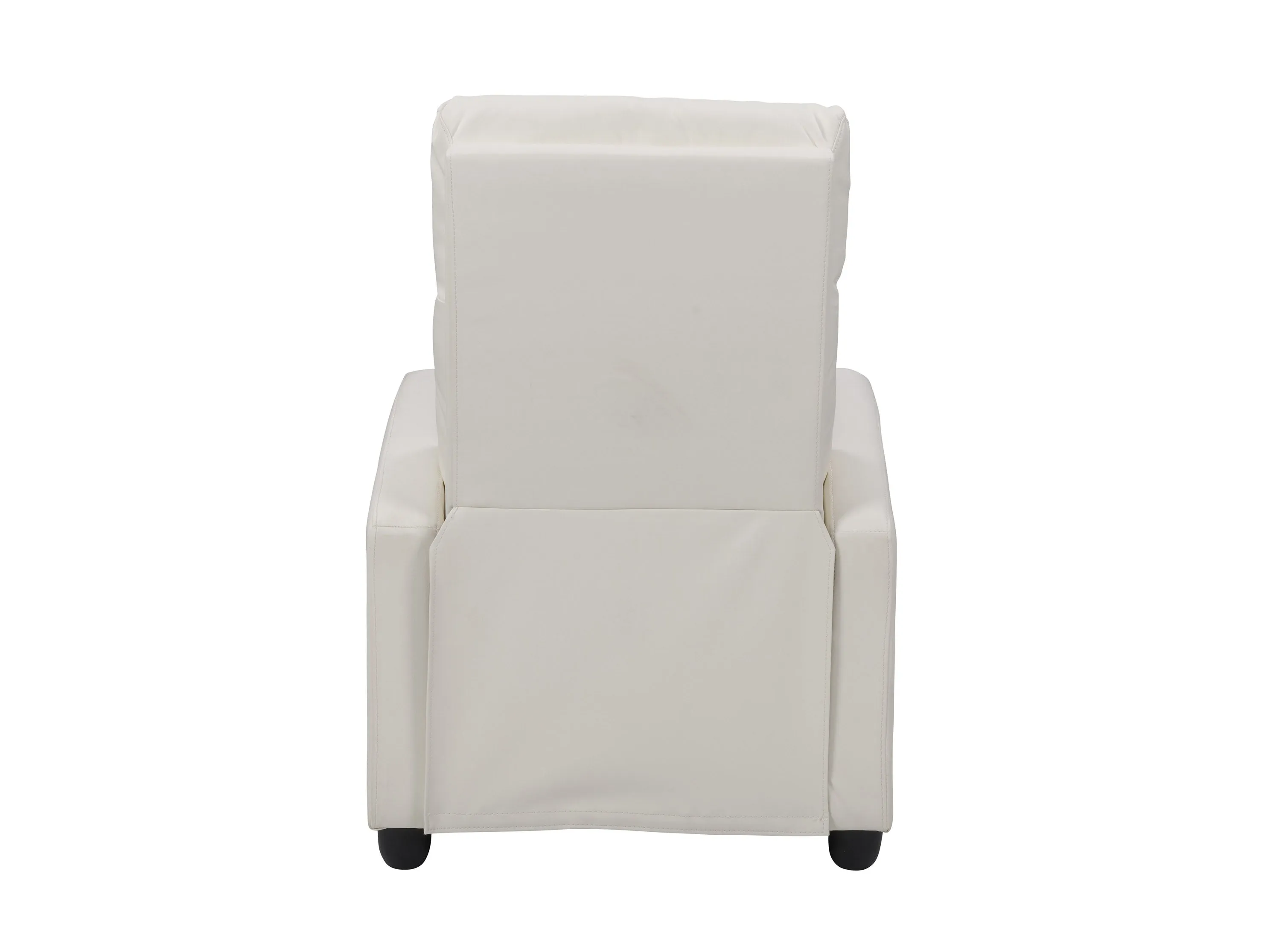 White Push Back Recliner